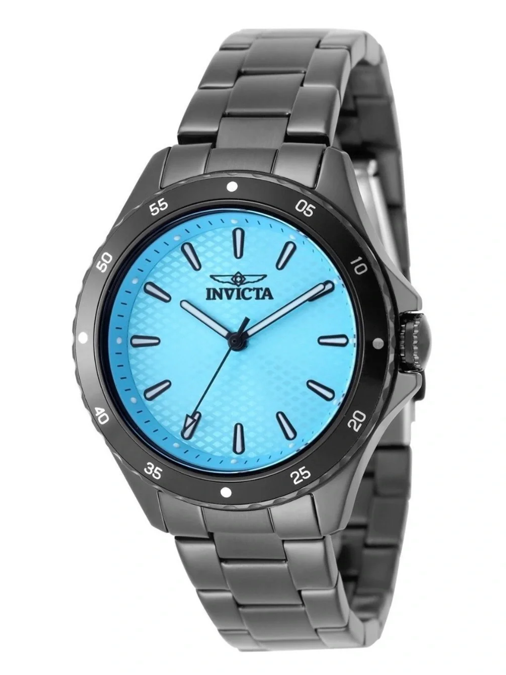 Invicta Pro Diver Lady 38mm Stainless Steel Black Tiffany Blue dial PC21J Quartz